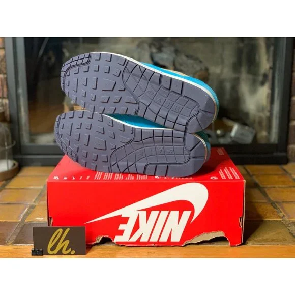 Size 9.5 Nike Air Max 1 PRM Corduroy “Baltic Blue” Athletic Sneakers FB8915-400 - Picture 6 of 8